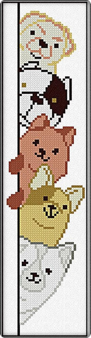 Little Dogs Bookmark / Alessandra Adelaide Needleworks