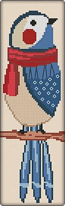 Winter Bird Bookmark / Alessandra Adelaide Needleworks