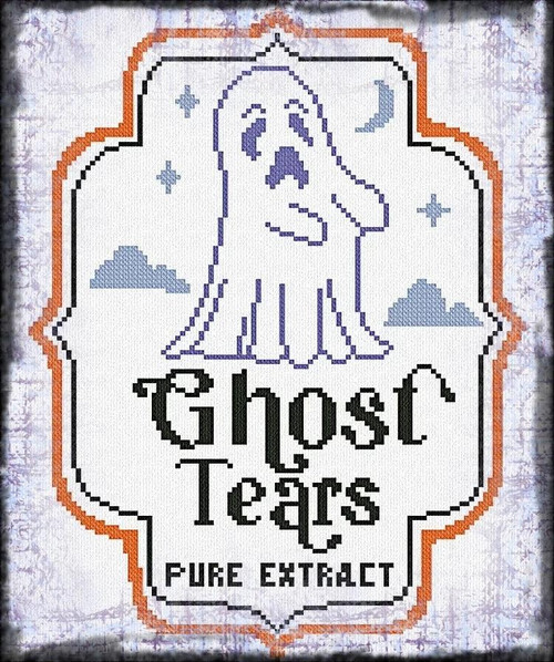 Halloween Label - Ghost Tears / Alessandra Adelaide Needleworks