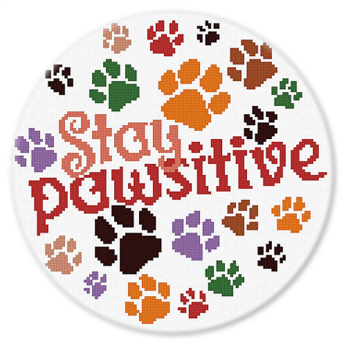 Stay Pawsitive / Alessandra Adelaide Needleworks