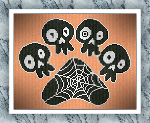 Halloween Footprint / Alessandra Adelaide Needleworks