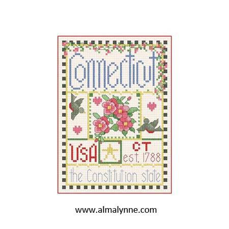 Connecticut Little State Sampler / Alma Lynne Originals
