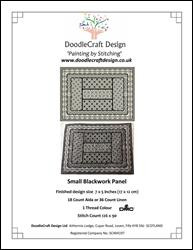 Small Blackwork Pattern / Doodlecraft Design Ltd