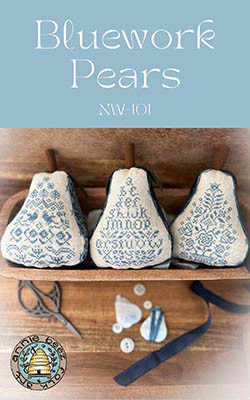 Bluework Pears / Annie Beez Folk Art