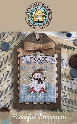 Peaceful Snowman / Annie Beez Folk Art