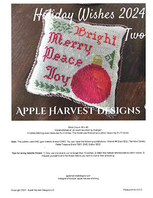 Holiday Wishes 2024 Two / Apple Harvest Designs