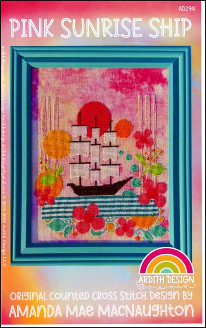 Pink Sunrise Ship / Ardith Design