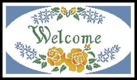 Welcome Sign - #11550-Jp / Artecy Cross Stitch