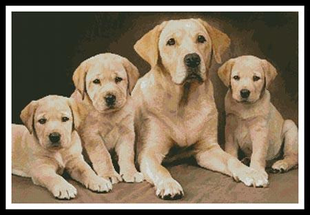 Golden Retrievers - #10175-Mgl / Artecy Cross Stitch