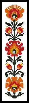 Polish Folk Art Bookmark 1 - #12300 / Artecy Cross Stitch