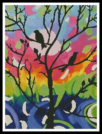 Birds In Tree - #10517 / Artecy Cross Stitch