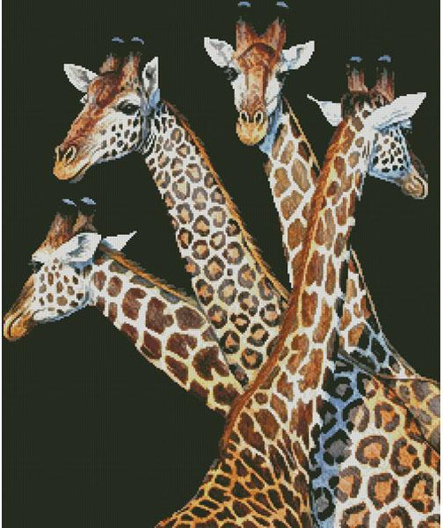 Four Giraffes - #14222-Jq / Artecy Cross Stitch