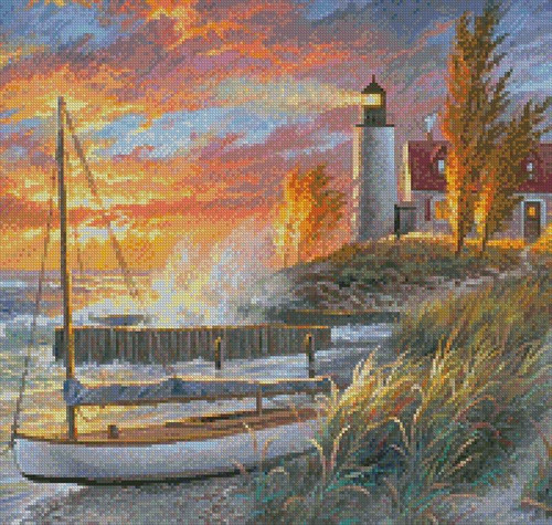 Point Betsie Lighthouse (Crop) - #14749-Ah / Artecy Cross Stitch