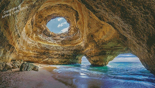 Benagil Cave (Large) - 15470 / Artecy Cross Stitch