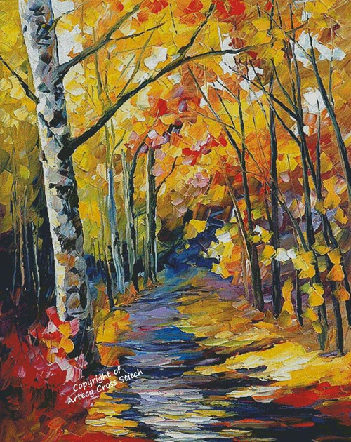 Birch Forest (Large) - 16003-La / Artecy Cross Stitch