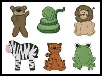 Playroom Animals - #11114 / Artecy Cross Stitch