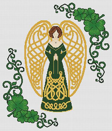 Shamrock Celtic Angel / Artists Alley