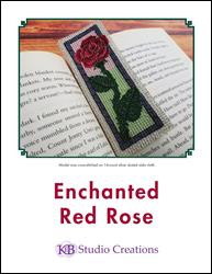 Enchanted Red Rose Bookmark / Keb Studio Creations