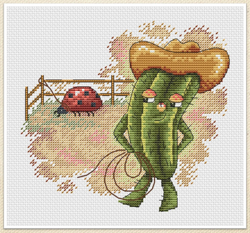 Cactus Cowboy / Artmishka Cross Stitch