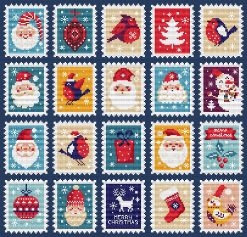Christmas Stamps / Artmishka Cross Stitch