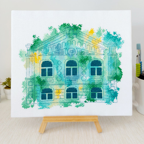 Green Aquarelle / Artmishka Cross Stitch