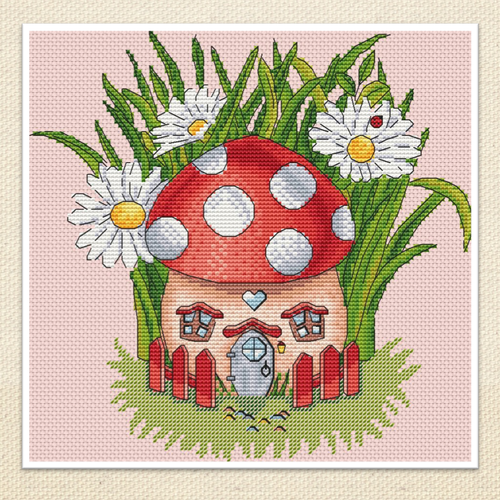 Mushroom House / Artmishka Cross Stitch