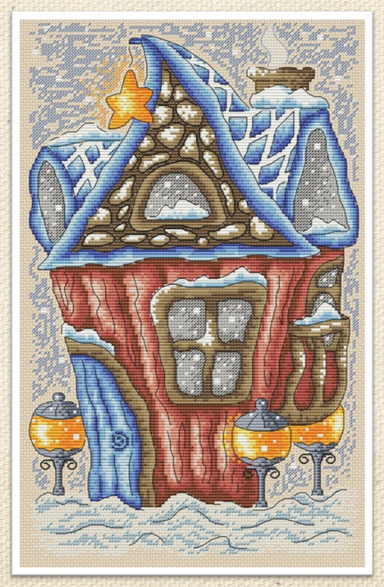 Winter Cottage / Artmishka Cross Stitch