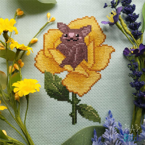 Bat In A Flower / Bad Stitch