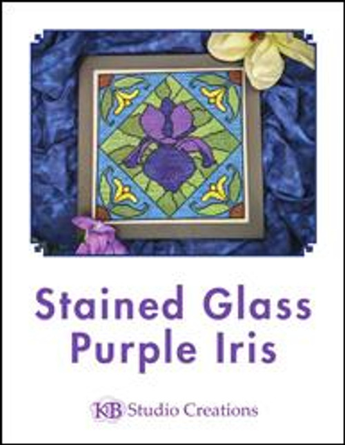 Stained Glass Purple Iris / Keb Studio Creations