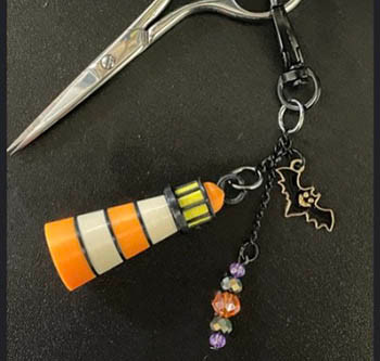 Spooky Lighthouse Scissor Charm / Barefoot Needleart, LLC