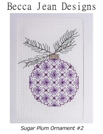 Sugar Plum Ornament 2 / Becca Jean Designs