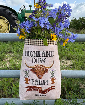 Highland Cow Feed Sack / Carriage House Samplings