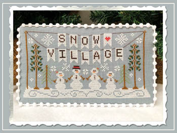 Snow Village 1 - Banner / Country Cottage Needleworks