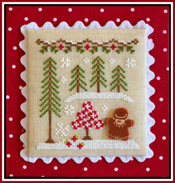 Gingerbread Village 2 - Gingerbread Girl And Peppermint Tree / Country Cottage Needleworks