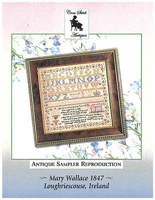 Mary Wallace 1847 - Irish Sampler / Cross Stitch Antiques