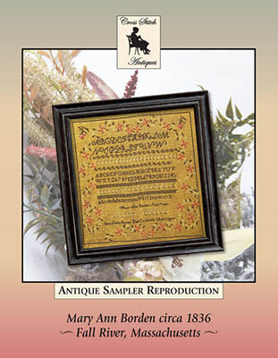 Mary Ann Borden 1836 Massachusetts / Cross Stitch Antiques
