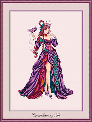 Karolina De Carreau, Queen OfDiamonds / Cross Stitching Art