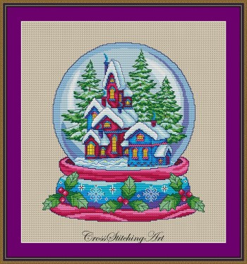 Cozy Village / Cross Stitching Art