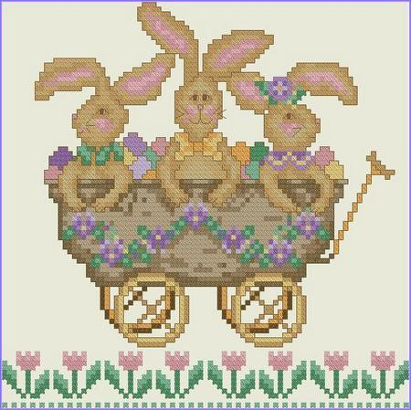 All Aboard! The Bunny Express / Cross-Point Designs