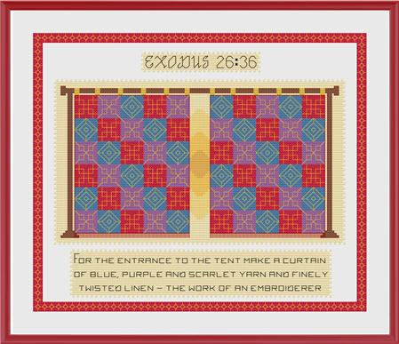 Exodus 26:36 / Crossstitchcards