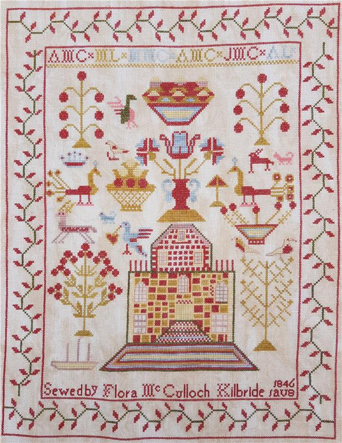 Flora Mcculloch, 1866 / Crowsfeetstitching