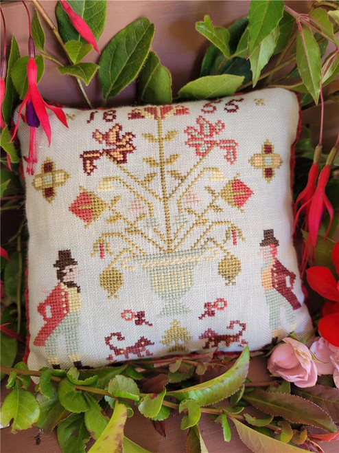 Christiana Turner 1855, A Cushion Pdf Cross Stitch Pattern Based On A Reproduction Sampler / Crowsfeetstitching