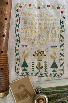 J.C. 1845 Reproduction Sampler / Darling & Whimsy Designs