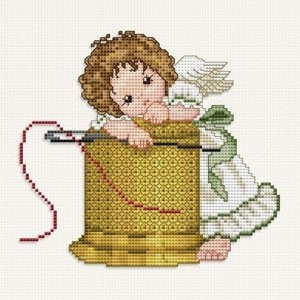 Stitching Angel With Thimble / Ellen Maurer-Stroh