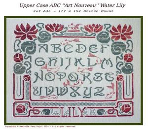 ABC "Art Nouveau" Water Lily / Filigram