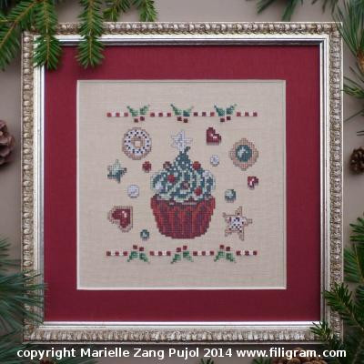 Christmas Cupcake / Filigram