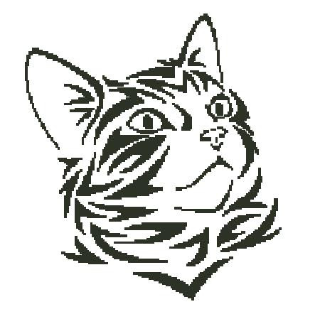 Tribal Kitten 1 / Fox Trails Needlework