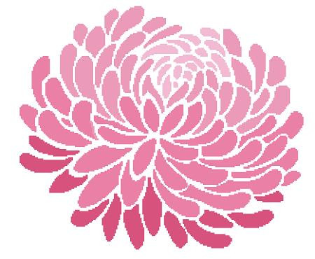 Chrysanthemum Silhouette / Fox Trails Needlework
