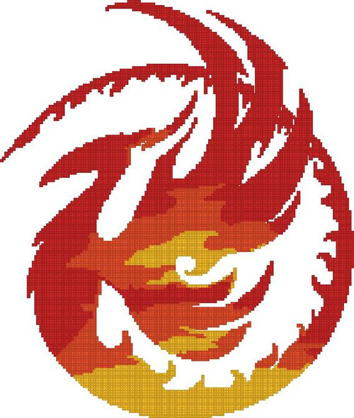 Tri-Color Phoenix / Fox Trails Needlework