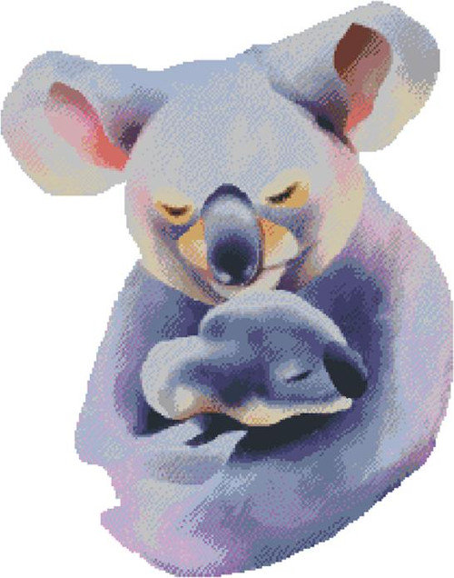Koala Hug In Watercolor / Fox Trails Needlework